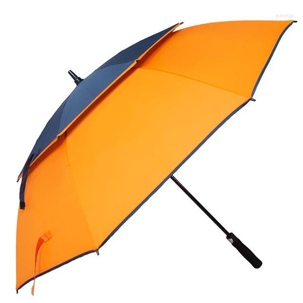 Regenschirme OEM Rpet Design Golfschirm, doppellagig, mit Belüftung, stark, individuelles Logo, winddicht