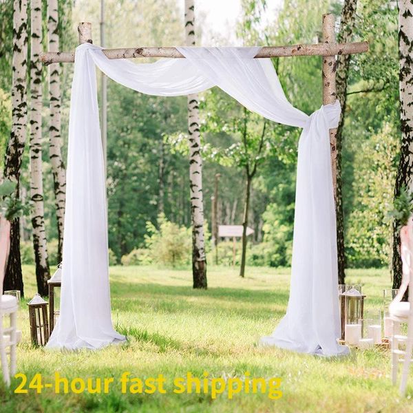 Party Dekoration Hochzeit Bogen Drapieren Einfarbig Romantische Organza Tüll ChiffonStoff Drapieren Vorhang Veranstaltungen Hintergrund Dekor Liefert