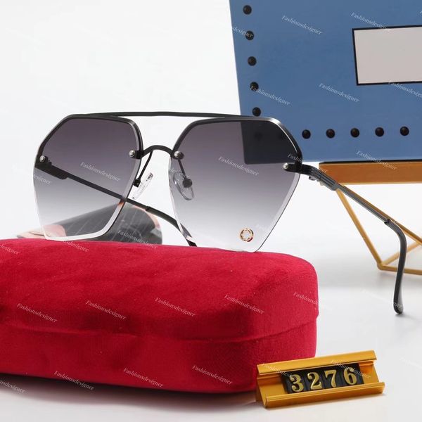 Designer-Sonnenbrillen, Herren-Sonnenbrillen, Luxus-Sonnenbrillen, randlos, UV400, sonnenbeständig, Damenmode-Brillen, Luxus-Druck, G-Übergröße, Sonnenbrille für Strand und Outdoor