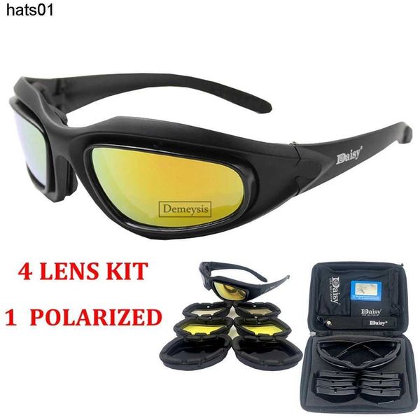 Daisy C5 Taktische Schutzbrille, winddichte Sand-Reitbrille, Armee-Nachtsicht, explosionsgeschützte, stoßfeste Schießbrille