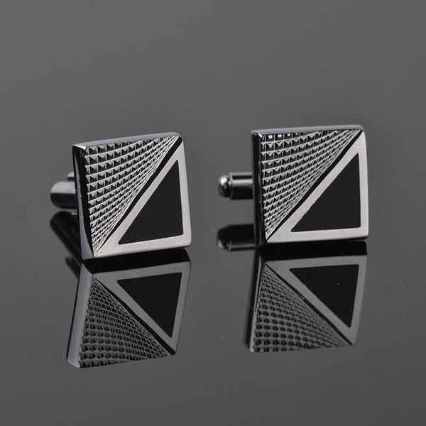 Cuff Links de alta qualidade Roupas de roupas masculinas Marca de luxo Hotel Square Cufflinks Entrega gratuita Gentlemen's Wedding Acessories Jewelry Gifts G2205525