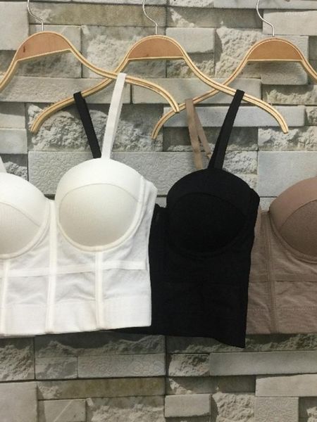 Kadın Tankları S M L XL Moda Mesh Yukarı Bralet Corset Bustier Sütyen Gece Kulübü Partisi Seksi Kırpılmış Top Ves