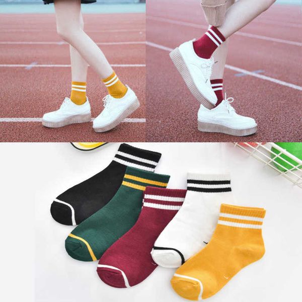 Socken 5 Paar Baumwolle Student Kinder Boden Herbst Frühling mehrfarbige Socken für Jungen und Mädchen G220524