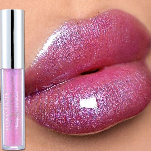 Diamond Lipstick Hidratante brilhante Hidratante há muito duradouro Glitter Lip Lips Lips Makeup Crystal Lip Gloss Cosmético