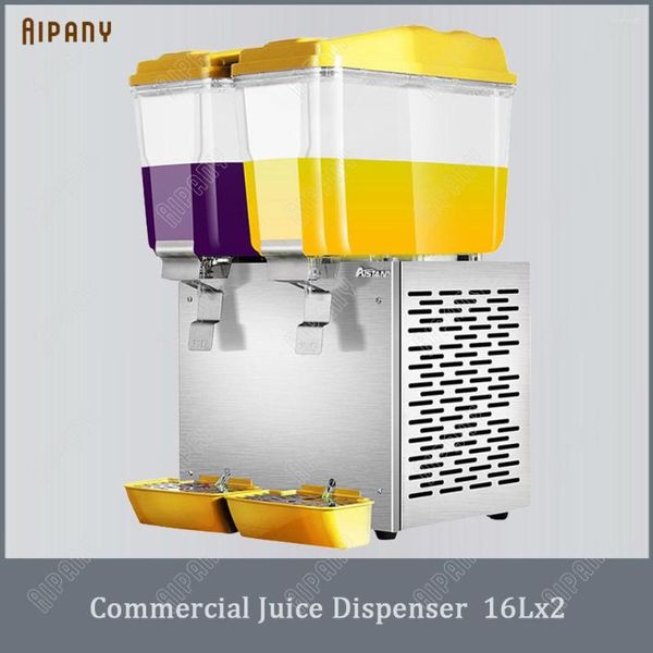 Juicers BS16L-1M-C Comercial Electric Refrigerated Gelo Tea Gelo Dispensador de Beberia Máquina de dispensador de bebida 1 Tanque 2 Tanques 3 3