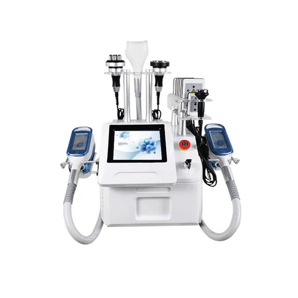 Taşınabilir 5 In 1 360 ° Cryolipolysis Yağ Donma Zayıflama Makinesi Lipolaser Rf 40k Yağ Yakma Ultrasonik Kavitasyon Vakum Güzellik Salonu Ekipmanları