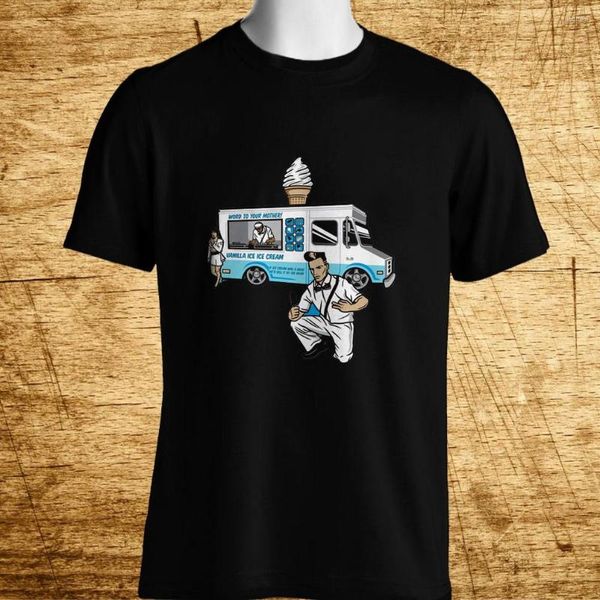 Camisetas masculinas Vanilla Ice Baby! Rap Hip Hop Black Tamanho S-3xl Solto Plus Tamanho? Camiseta