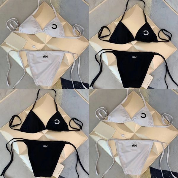 Intimo donna Costume da bagno Bikini Costumi da bagno donna Costume da bagno Bikini estivi sexy Vestiti da donna in bianco e nero