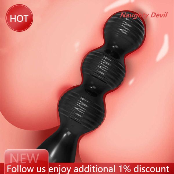 Joy Massager Plug anale maschile Backyard Bead PullingFemale Prodotti per adulti Giocattoli per uomo Donna Sex