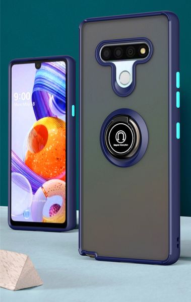 Slim 360 вращающийся кольцо, защитный корпус для LG Stylo 6 Case Phone