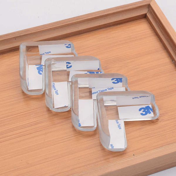 Eckkantenkissen, 4 Stück/Charge, transparent, für Tischkanten von Connor, geeignet für Eckenschutz für Baby-Sicherheitsmöbel, Stühle und Kinder G220525
