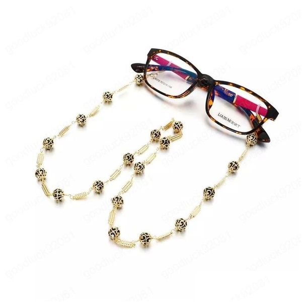 Óculos de óculos Correntes de cobre Europeen Flower Flor Glasses Chain com loops antiskídeos se adaptam a todos os tipos de óculos de óculos Drop dell Dhxau