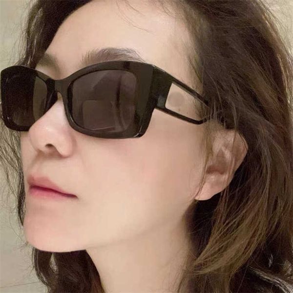 Fashion designer brand cool sunglasses luxury Super high quality double C ch5430 star net red same cat eye small female with logo box