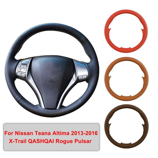 Deckt Künstliches Leder-Auto-Lenkradbezug für Nissan Teana Altima X-Trail QASHQAI Rogue Pulsar Original-Lenkradgeflecht G230524 G230524 ab