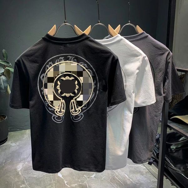 T-shirt Croci estive T-shirt da uomo Designer Uomo Donna con Chrome Thirts Loose Heart Ch Stampa Manica corta Casual Chromees Man Tee Abbigliamento ea