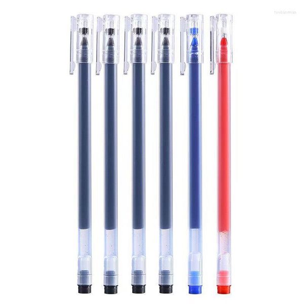 Pz / set Penne gel ad alta capacità Nero Blu Rosso Inchiostro 0,5 mm Penna a sfera Kawaii per la scrittura Forniture di cancelleria per ufficio scolastico