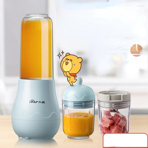 Máquina de cozinha de urso de liquidificador doméstico multifuncional pequeno alimento para bebês de leite de bebê moer suco de suco de moto em pó de agitação