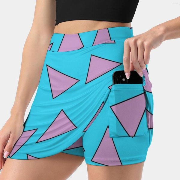 Gonne Rocko'S Modern Life Triangle Pattern Gonna da donna Gonna sportiva con tasca Moda stile coreano 4Xl Rocko