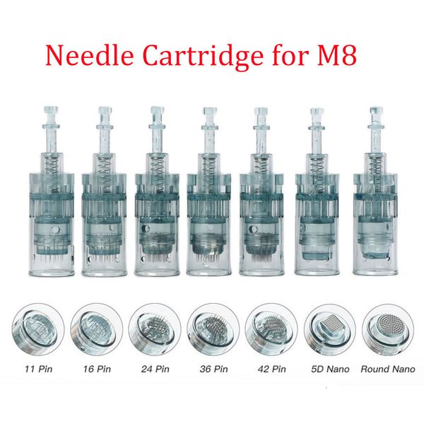 Tattoo-Nadeln 1020 Stück Dr Pen M8 Nadelpatronen Bajonett 11 16 36 42 Nano MTS Micro Needling für Stift Microneedling 230525