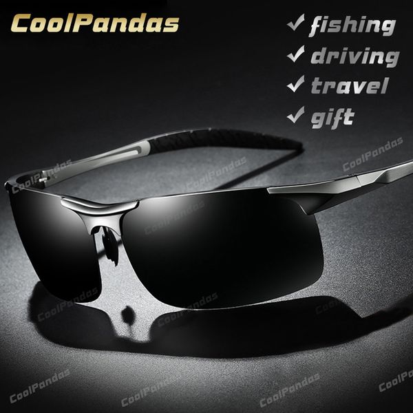 Óculos de sol Menésio de alumínio Men, óculos de sol polarizados AVIATION HD DOIS DOIS COMPRESSO DE SOL SPORT SPORT SUNGLESSES Lunette Soleil Homme 230524