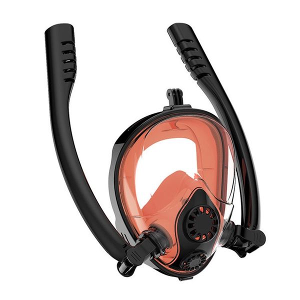 Schnorcheln, Tauchmaske, Schutzbrille, Antibeschlag, Sicherheit, Tropfen, Schwimmwerkzeuge, Neuheit mit Doppelrohr, Tauchen, Outdoor, Sommerschwimmen, nützliche Masken lo010 B23