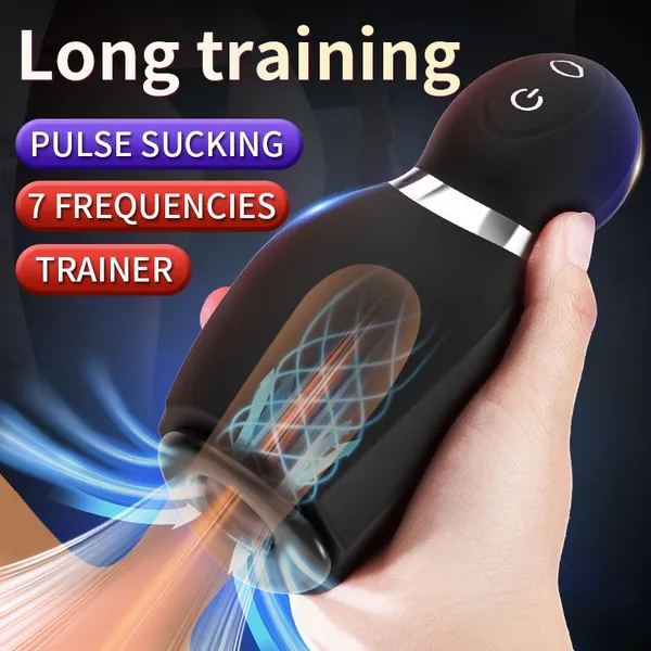 Copo Masturbador Masculino Sugador Automático Real Bolso Vaginal Boquete Vibrador Silicone Vácuo Copo Elétrico Adulto Brinquedos Sexuais para Homens