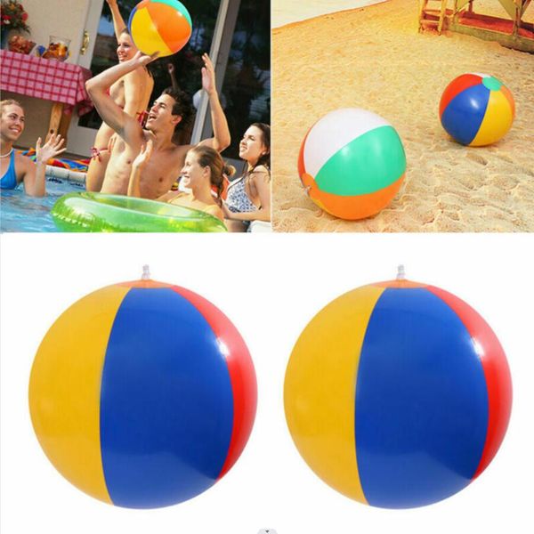 Pallone da spiaggia gonfiabile Pallone da spiaggia all'aperto multicolore Sport acquatici Pallone d'acqua Giocattoli I migliori giocattoli estivi per bambini