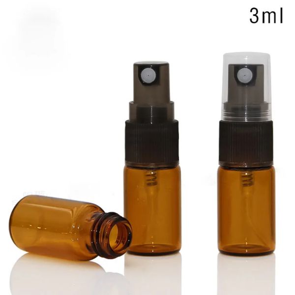 Ejuice Eliquid Sprey Doldurulabilir Şişe için Kozmetik Cilt Bakımı Atomizizer ile All Maç Amber Cam Sprey Şişe 3ml 5ml 10ml Mini Seyahat Boyut Konteyneri