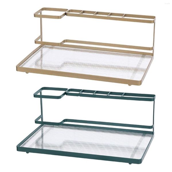 Set di accessori per il bagno Porta spazzolino elettrico Multi Grid Storage Organizer Rack per cosmetici da bagno Cosmetici Trucco