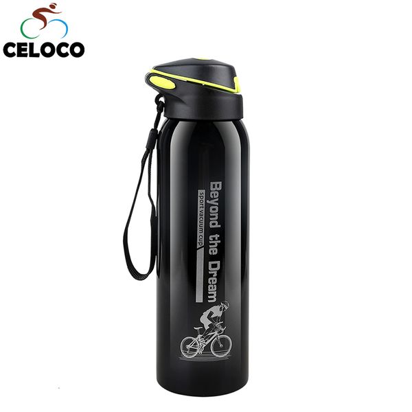 Wasserflasche 500 ml Fahrrad Wasserflasche Outdoor Sport Laufen Berg Radfahren Warmhalten Fahrrad Wasserkocher Getränk Edelstahl Tasse 230525