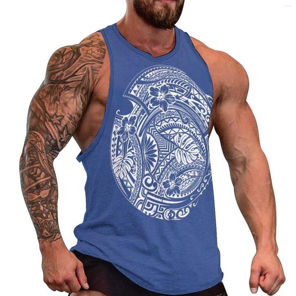 Tanques masculinos tampo masculino de fitness masculina com camiseta de camiseta superior de camiseta