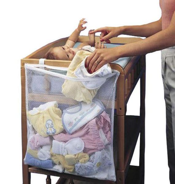 Babybett-Bett-Hänge-Aufbewahrungstasche, Krippen-Organizer, Spielzeug-Windel-Windeltasche für Set, Krippen-Bettwäsche-Zubehör 230525