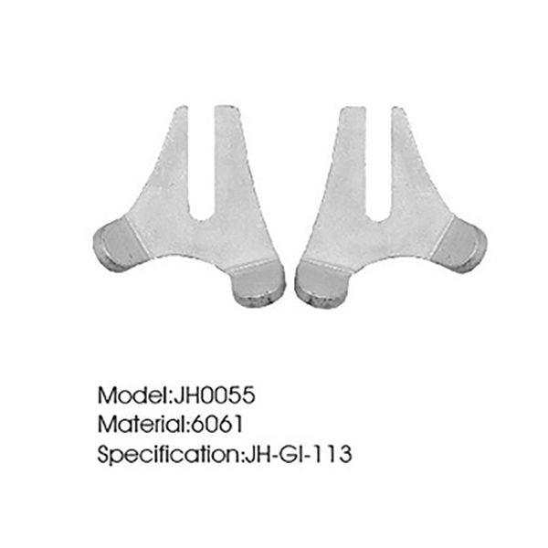 Schmieden von Aluminiumlegierungen, Metallstanzen, Fahrradhaken, Klaue, Schmiedeteile für den Außenbereich, Fertigprodukte