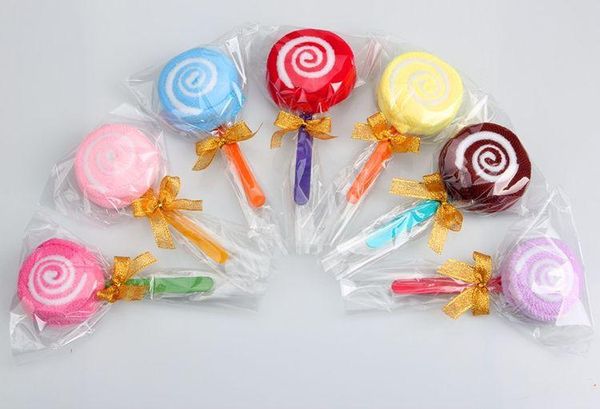 Lollipop em forma de toalha de toalha a favor presentes presentes de casamento presentes de chuveiro de bebê presente de aniversário presente de aniversário