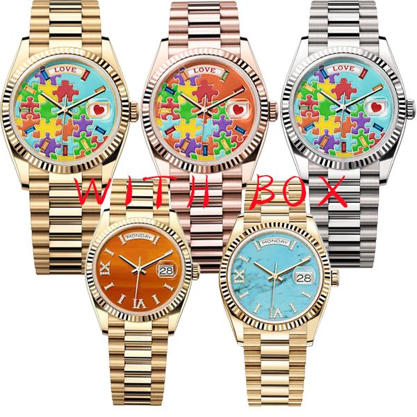 2023 Relógio masculino aaa Designer Watch 36/41MM Automático 904L Mecânico Moda Estilo Clássico Aço Inoxidável À Prova D 'Água Luminosa Safira Relógio dhgate