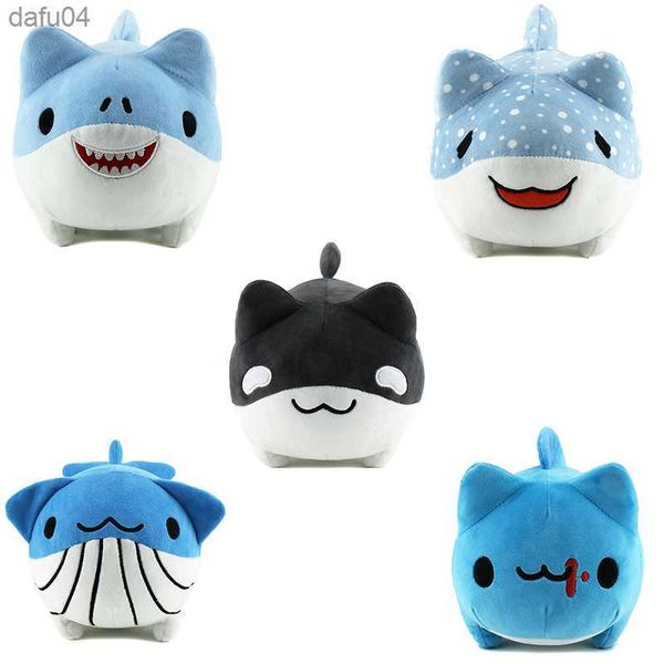 Bambole 5PCS / LOT Anime Bug Capoo Bugcat Blue Cat Worm Peluche Bambini Regali di Natale Cute Animal Cartoon Doll Gift L230522