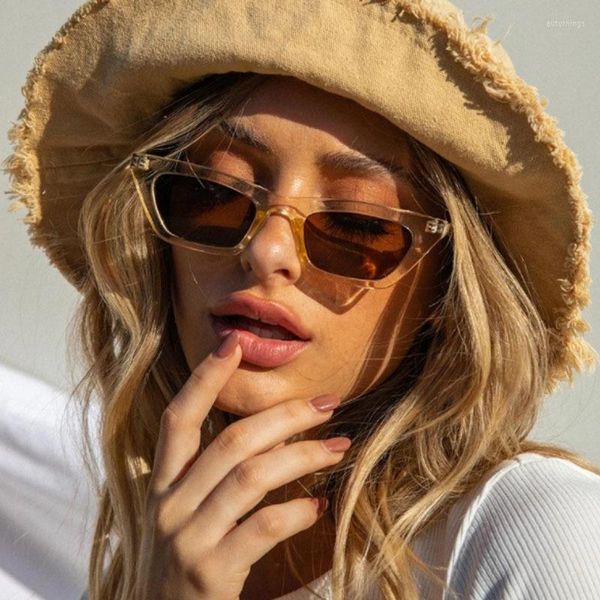 Sonnenbrille DYTYMJ Cat Eye Frauen Luxus Kleiner Rahmen Für Männer Einfache Persönlichkeit Schwarz Shades WomenLents De Sol Mujer