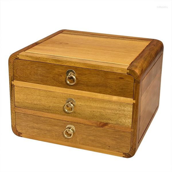 Ювелирные мешочки роскошные деревянные ящики для хранения корпуса корпус шелкол