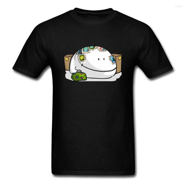 Herren T-Shirts Brötchen Stempel Sammler Lässiges schwarzes T-Shirt Männer Neuheit Cartoon Design Lustiges Sommer T-Shirt Kurzarm Tops Rabatt