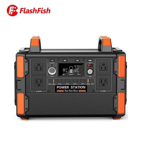 Flashfish 110V-240V 352800mAh Tragbares Kraftwerk Solargenerator Batterie mit großer Kapazität für Zuhause, Outdoor, Camping, Wohnmobil