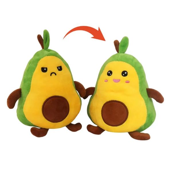 Bambola di peluche all'ingrosso Simulazioni di avocado reversibile Giocattoli Giocattoli di peluche reversibili Decorazioni per desktop per bambini Giocattolo di peluche per adulti FY7772 G0526