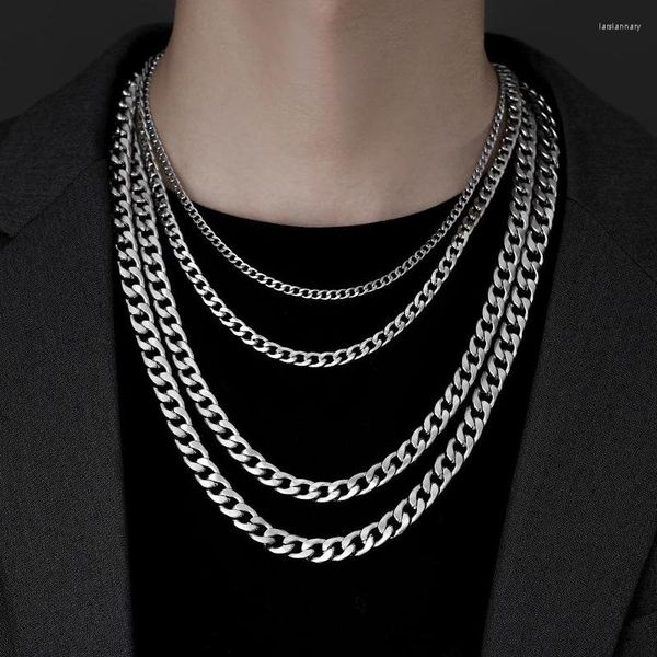 Cadeias do Logo Men Logo Joker Colar Clavicle Male Money Chain merece o papel de Titanium Steel Cuba