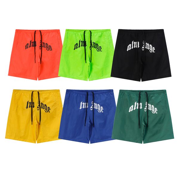 Gezeitenmarke Angel Letter Direct sprühbedruckte Shorts Palms Tree Netz rot Jugend Frühling und Sommer EU-GRÖSSE S-XXL