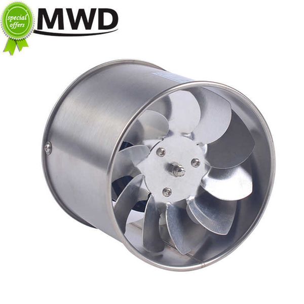 Novo DMWD 4 polegadas Aço inoxidável Ventilação do ventilador Banheiro exaustor de exaustão cozinha extrator de ar do extrator de ar ventilador Remova o odor