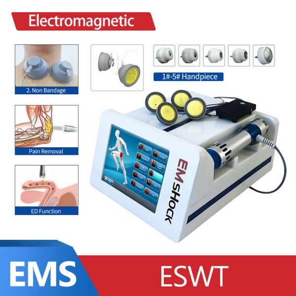 Máquina de emagrecimento Alívio da dor quente Máquina fisioterapia Ondas de choque EMS Equipamento de estimulação muscular Disfunção erétil onda de choque