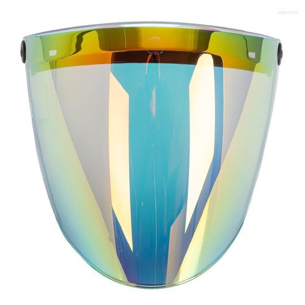 Capacetes de motocicleta Universal Helmet Visor Shield 3-SNAP Design Open Face Gift para entusiastas