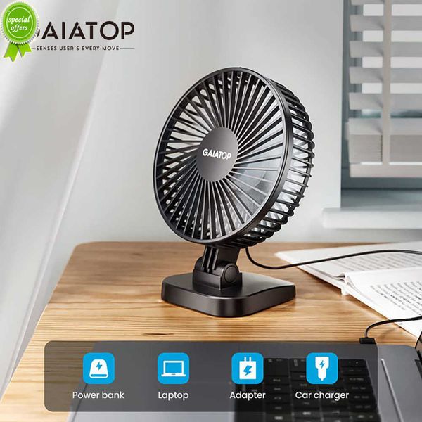 Nuovo ventilatore USB GAIATOP Mini ventilatore da tavolo Portatile 40 Ventola di raffreddamento regolabile con vento forte 3 velocità Ultra silenzioso per l'home office