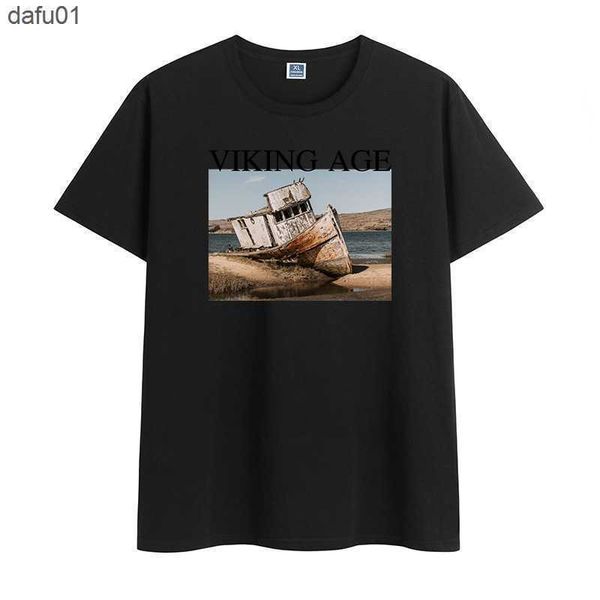 Camisetas masculinas Tops gráficos vintage Summer Summer Loose O-Gobes-shirt para homens Oversize S-6xl Camiseta retro Cool respirável Tees L230520 L230520