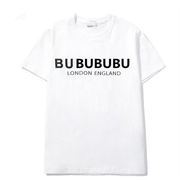 Designers de camiseta masculina Material de vestido de algodão MON Tamanho S-xxxxxl Branco Branco Menina Homens Mulheres Caminhadas de Manga Curta de Verão Com letras