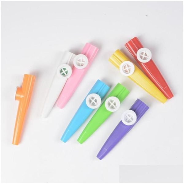 Giocattolo di decompressione Fidget Plastica Kazoo Strumento musicale Bpa Chilidren Leggero Classico Kazoos Flauto Strumenti Drop Delivery Dhsqx